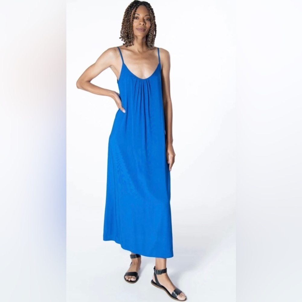 TYSA long perfect dress solid blue size 1